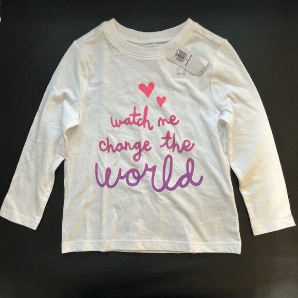 Old Navy - Toddler Girl Long Sleeve Tee, Size 2T - Picture 1 of 4